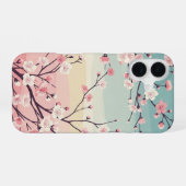 Vintage Sakura-Blüte iPhone 16 Hülle (Rückseite (Horizontal))
