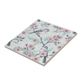 Vintage Sakura Cherry Blossom & Bird Ästhetik 4 Fliese (Seite)