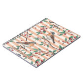 Vintage Sakura Cherry Blossom & Bird Ästhetik 7 Notizblock (Linke Seite)