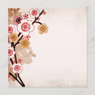 Vintage-Sakura-Einladung Einladung