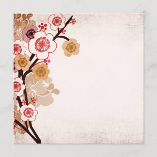 Vintage-Sakura-Einladung Einladung