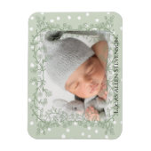 Vintage Salbei Grün Ein Foto Geschlechtsneutrale G Magnet (Vertikal)