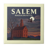Vintage Salem Massachusetts Fliese (Vorderseite)