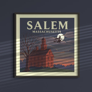 Vintage Salem Massachusetts Poster