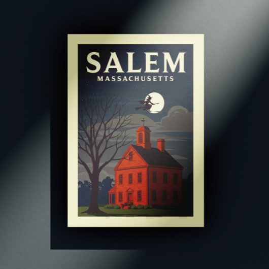 Vintage Salem Massachusetts Postkarte