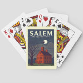 Vintage Salem Massachusetts Spielkarten (Rückseite)