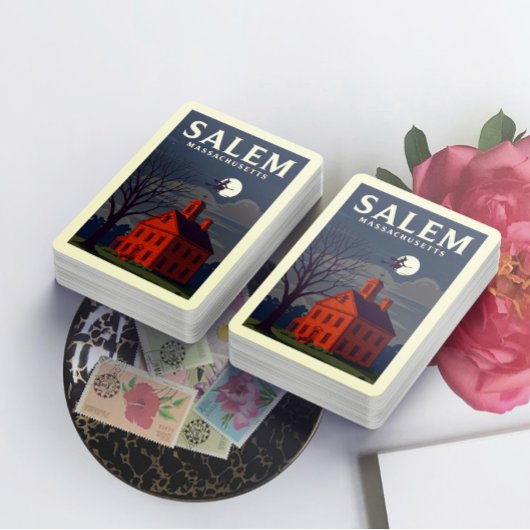 Vintage Salem Massachusetts Spielkarten