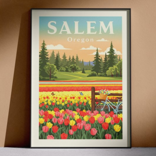 Vintage Salem Oregon Poster
