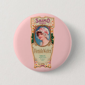 Vintage Salko Florida Water Parfüm Etikett Button
