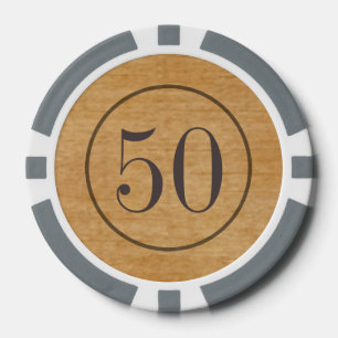 Vintage-Salon-Stil Holz-Pokerchips Pokerchips