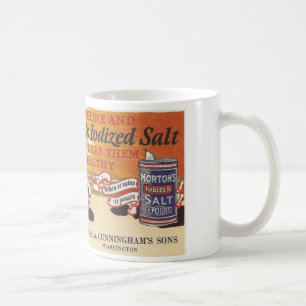 Vintage-Salzwerbung Washington, Iowa Kaffeetasse