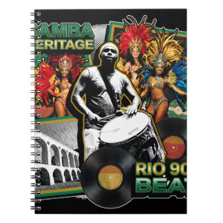 Vintage Samba Kultur Erbe Rio de Janeiro Notizblock