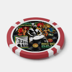 Vintage Samba Kultur Erbe Rio de Janeiro Pokerchips