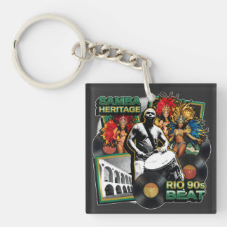 Vintage Samba Kultur Erbe Rio de Janeiro Schlüsselanhänger
