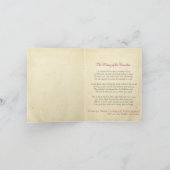 Vintage Samen-Paket-Weihnachtskarte Feiertagskarte (Innenseite)