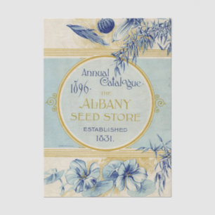 Vintage-Samenkatalog 1896 Albany Seed Seidenpapier