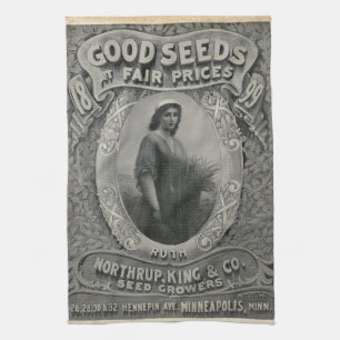Vintage-Samenkatalog 1899 Northrup King Tea Towel  Geschirrtuch
