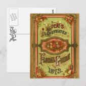 Vintage-Samenkatalog Postkarte (Vorne/Hinten)