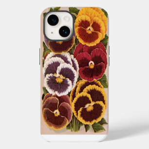 Vintage-Samenpaket-Etiketten, Garten-Stiefmütterch iPhone 14 Hülle