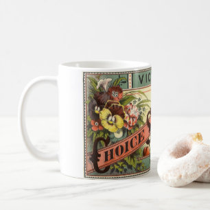 Vintage-Samenpaket-Label-Kunst, Vick's Choice Seed Kaffeetasse