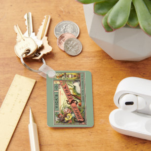 Vintage-Samenpaket-Label-Kunst, Vick's Choice Seed Schlüsselanhänger