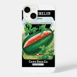 Vintage-Samenpaket-Label-Kunst, Wassermelonen Obst Case-Mate iPhone 14 Hülle