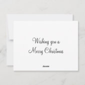 Vintage Sammelkarte Feiertagskarte (Rückseite)