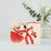 Vintage Sammelkarte Feiertagskarte (Stehend Vorderseite)