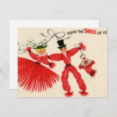 Vintage Sammelkarte Feiertagskarte (Vorne/Hinten)