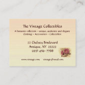 Vintage Sammlerstücke Visitenkarte (Rückseite)