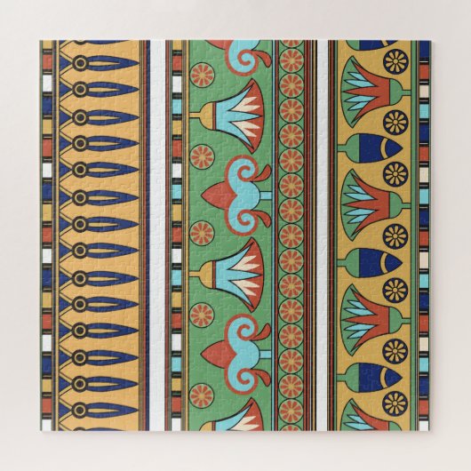 Vintage Sammlung ägyptischer Ornamente Puzzle (Horizontal)