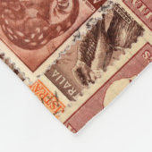 Vintage Sammlung australischer Briefmarke Fleecedecke (Ecke)