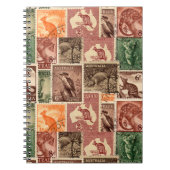 Vintage Sammlung australischer Briefmarke Notizblock (Vorderseite)