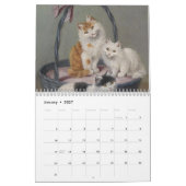Vintage Sammlung Niedlicher Kätzchen Kalender (Jan 2027)