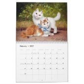 Vintage Sammlung Niedlicher Kätzchen Kalender (Feb 2027)