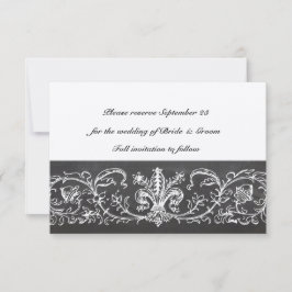 Vintage Sampler-Platine Save the Date