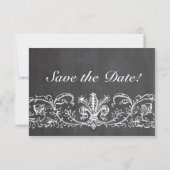 Vintage Sampler-Platine Save the Date (Rückseite)