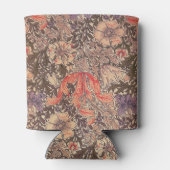 Vintage samtene Blumendrucke Dosenkühler (Rückseite)