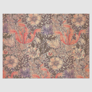 Vintage samtene Blumendrucke Seidenpapier