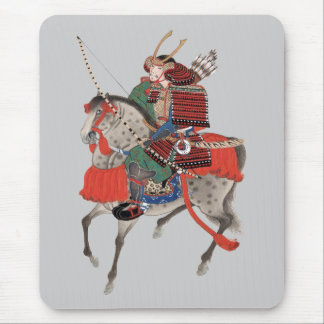 Vintage Samurai auf einem Pferd, ca. 1878 Mousepad