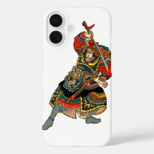 Vintage-Samurai-Krieger asiatische Kunst iPhone 16 Hülle