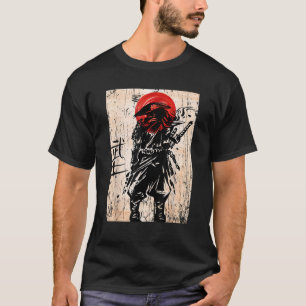Vintage-Samurai-Krieger Bushido-Code japanisches S T-Shirt