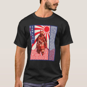 Vintage Samurai-Meister Ästhetisches Retro-Japan T-Shirt