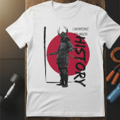 Vintage Samurai rote aufgehende Sonne Inspirierend T-Shirt