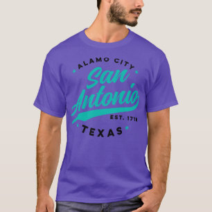 Vintage San Antonio Alamo City Texas Türkis USA 1 T-Shirt