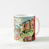 Vintage San Antonio Postcard Mug Kaffeetasse (VorderseiteRechts)
