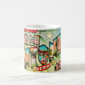 Vintage San Antonio Postcard Mug Kaffeetasse (Mittel)