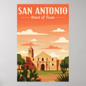 Vintage San Antonio Poster (Vorne)