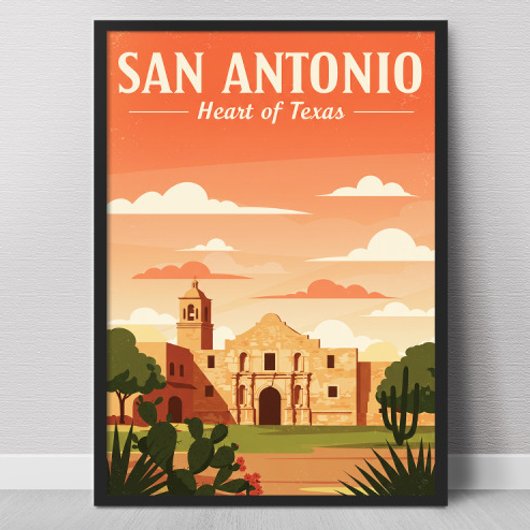 Vintage San Antonio Poster