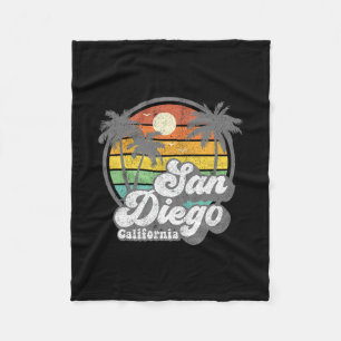 Vintage San Diego Beach Kalifornien Surfen Retro S Fleecedecke